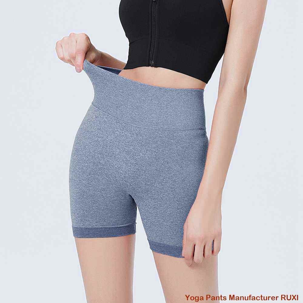 pantalones cortos de entrenamiento fruncidos RUXI c2669