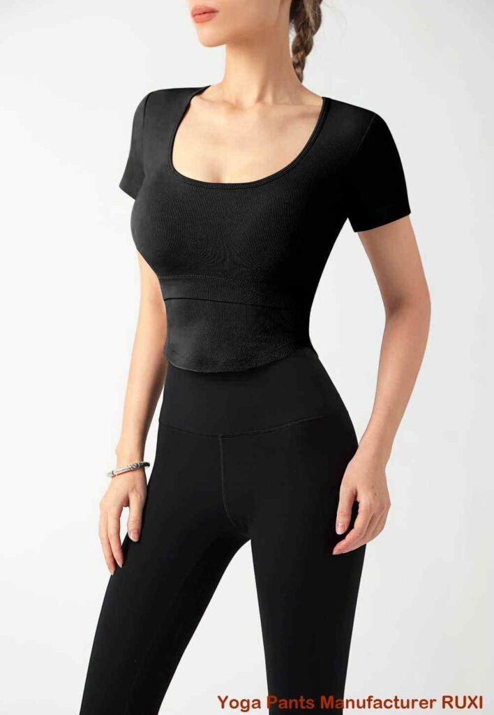 Venta de leggings de cintura alta para gimnasio RUXI c729