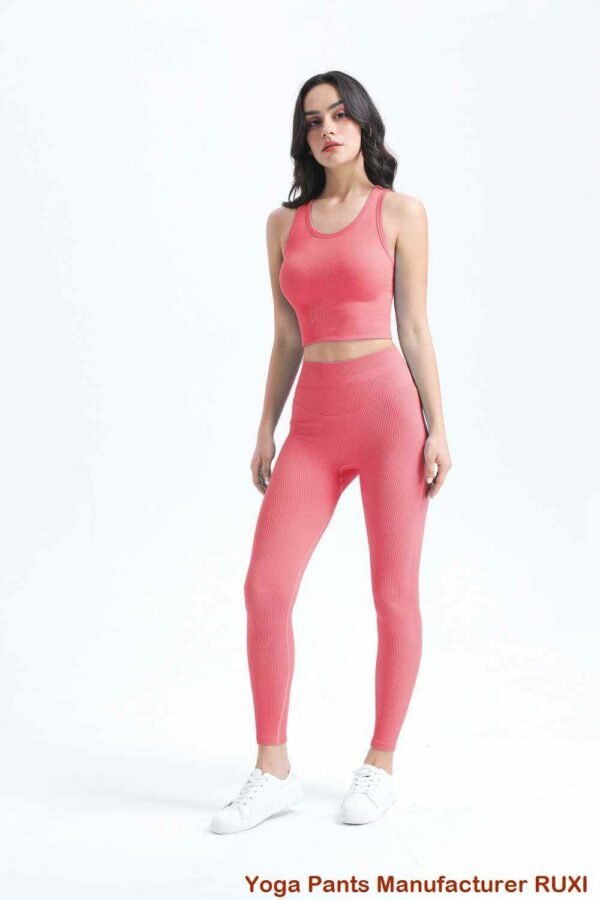 Leggings de yoga marrones de ajuste cómodo y elegante RUXI