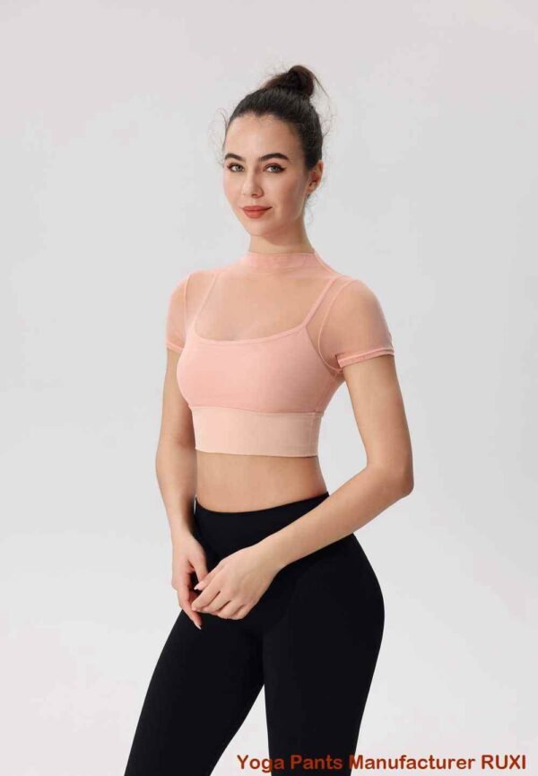 tops de entrenamiento fruncidos RUXI c842