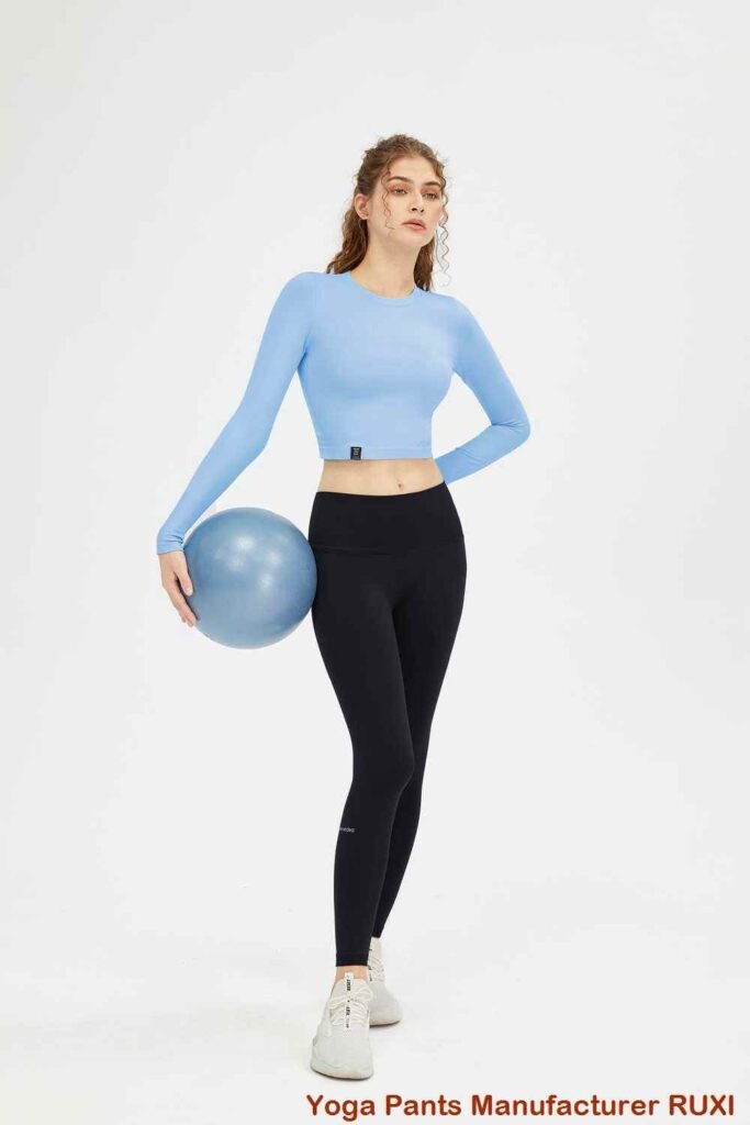 Pantalones cortos largos de entrenamiento para mujer RUXI