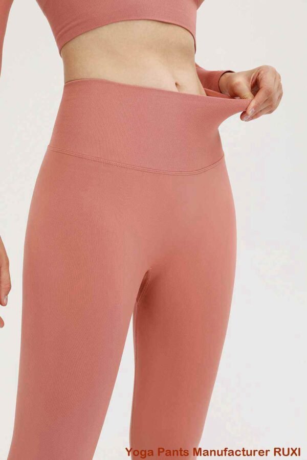 Pantalones de yoga de algodón con corte acampanado RUXI