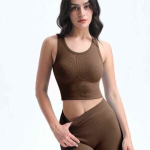 Pantalones de yoga de cintura alta y pierna recta RUXI