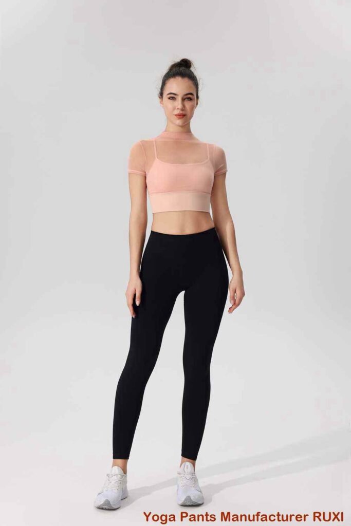 Pantalones cortos largos para correr para mujer RUXI c2850