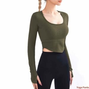 Pantalones de yoga morados para mujer