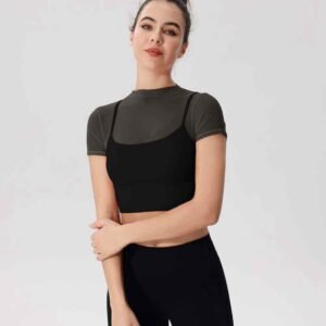 Top de traje de baño con sujetador deportivo RUXI c1559