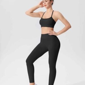 Ropa de yoga de lino transpirable y ecológica RUXI c882
