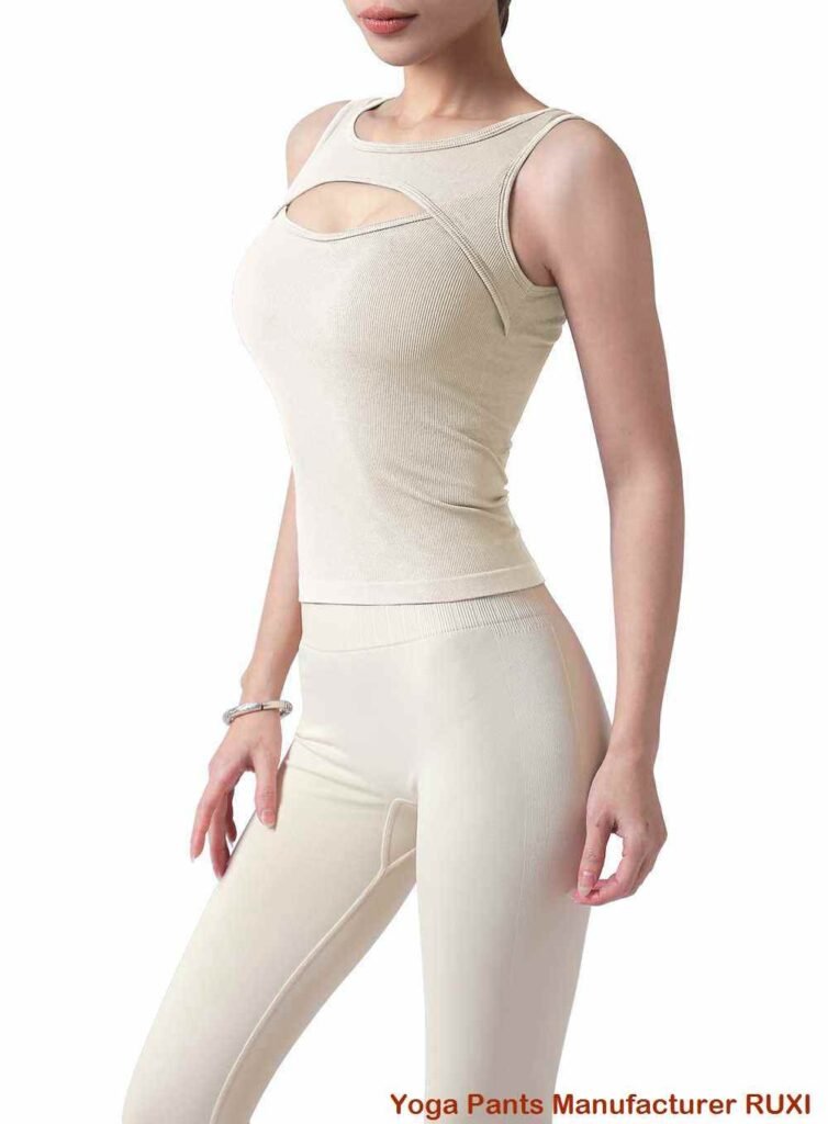 pantalones cortos de yoga de talle medio RUXI c3424