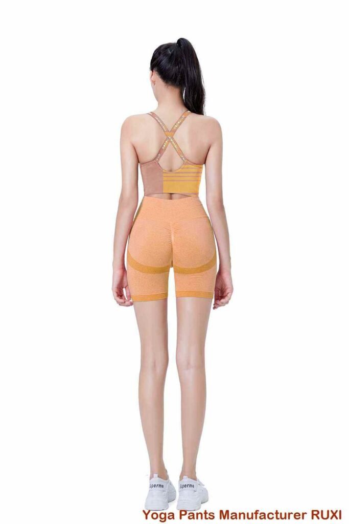 Pantalones de yoga de talle bajo para mujer RUXI c3469