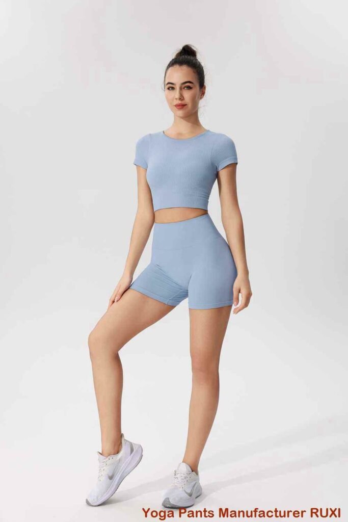 Pantalones cortos de yoga de 9 pulgadas RUXI c3597